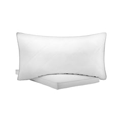 Bed Pillows for Sleeping, Set of 2, King Size Luxury Quality Hotel Pillows with Original Down Alternative Filling, Supportive and Fluffy, Bedding for Back, Stomach and Side Sleepers, White