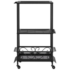 10 Pole Fishing Rod Holder Fishing Rack Cart Organizer with Wheels for Garage
