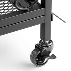 10 Pole Fishing Rod Holder Fishing Rack Cart Organizer with Wheels for Garage