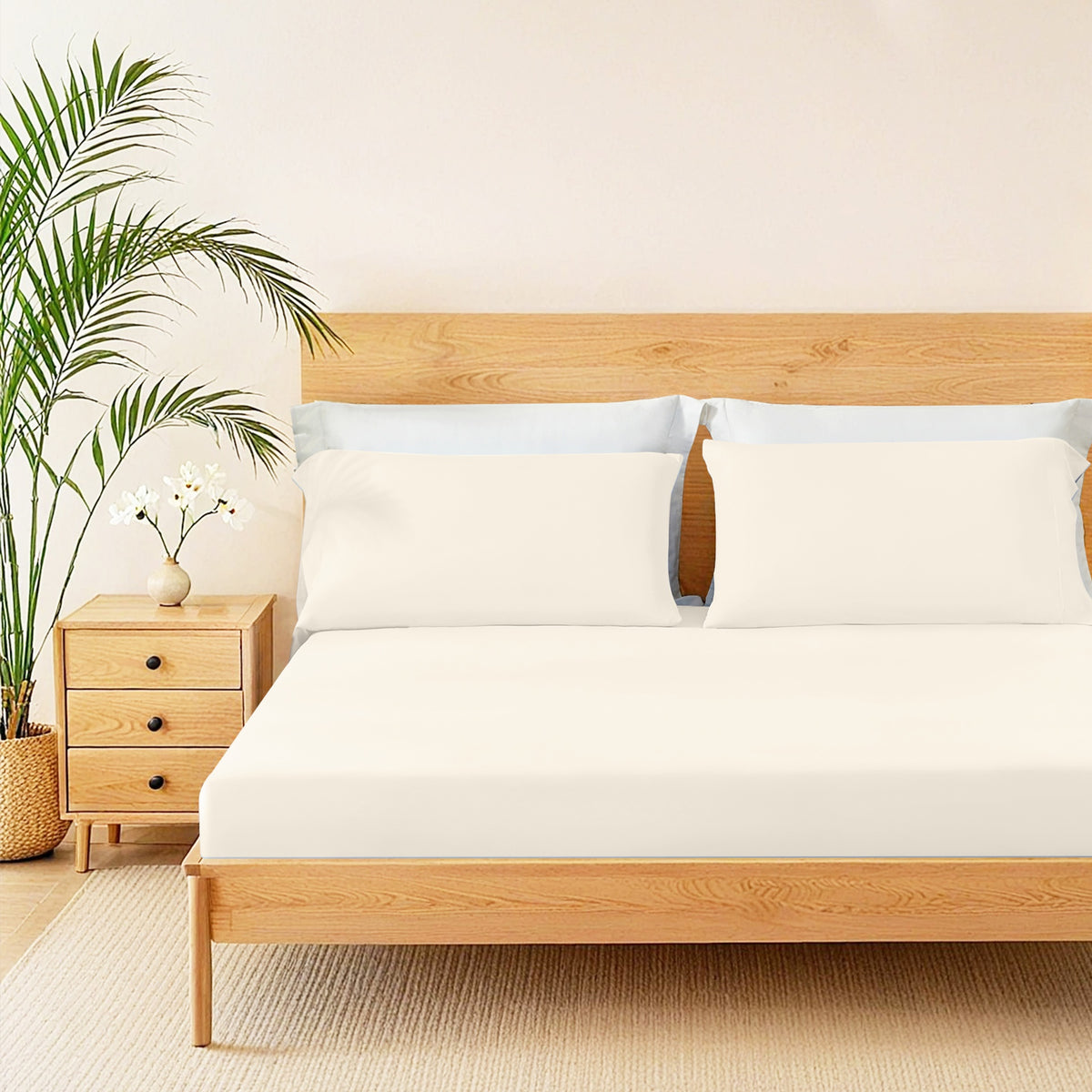 3-Piece King Cooling 3pc Sheet Set,Ivory