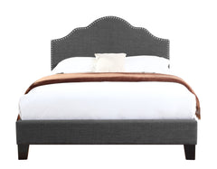 Gray Full Upholstered Bed