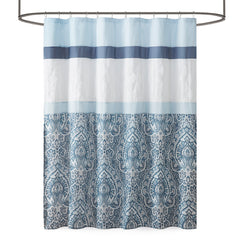 Printed and Embroidered Shower Curtain