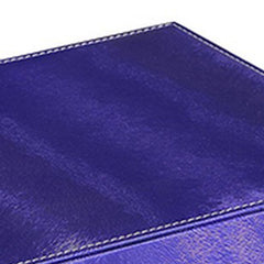 Jewelry Case with 2 Slots and Earrings Hanger, Blue