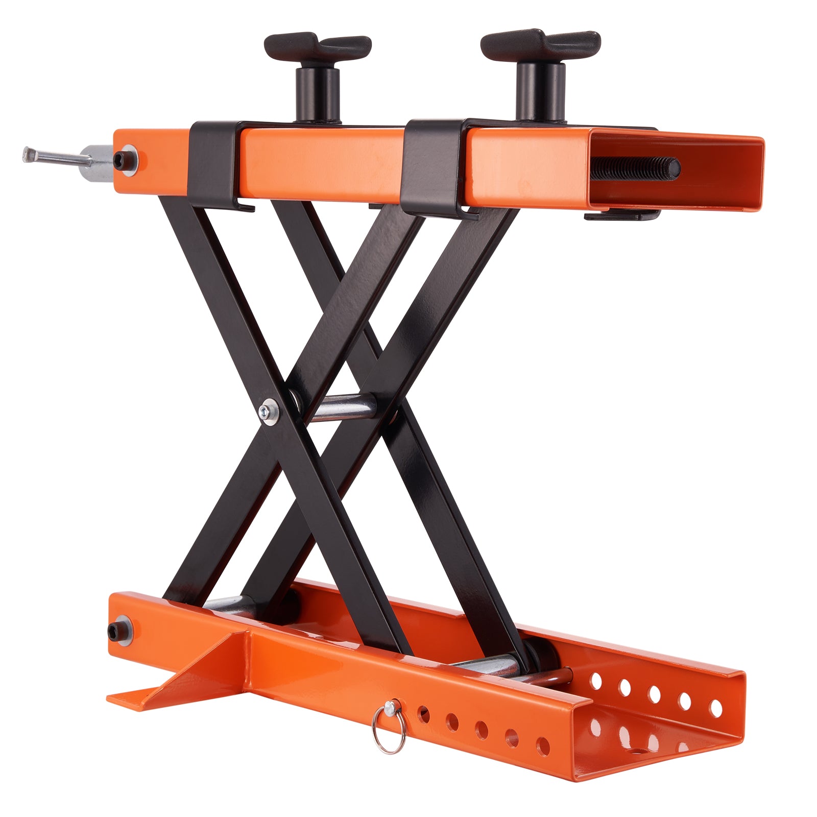 Motorcycle Lift, 500 kg Motorcycle Center Scissor Lift Jack with Saddle & Safety Pin, Steel Motorcycle Jack Hoist Stand for Street Bikes, Cruiser Bikes, Touring Motorcycles