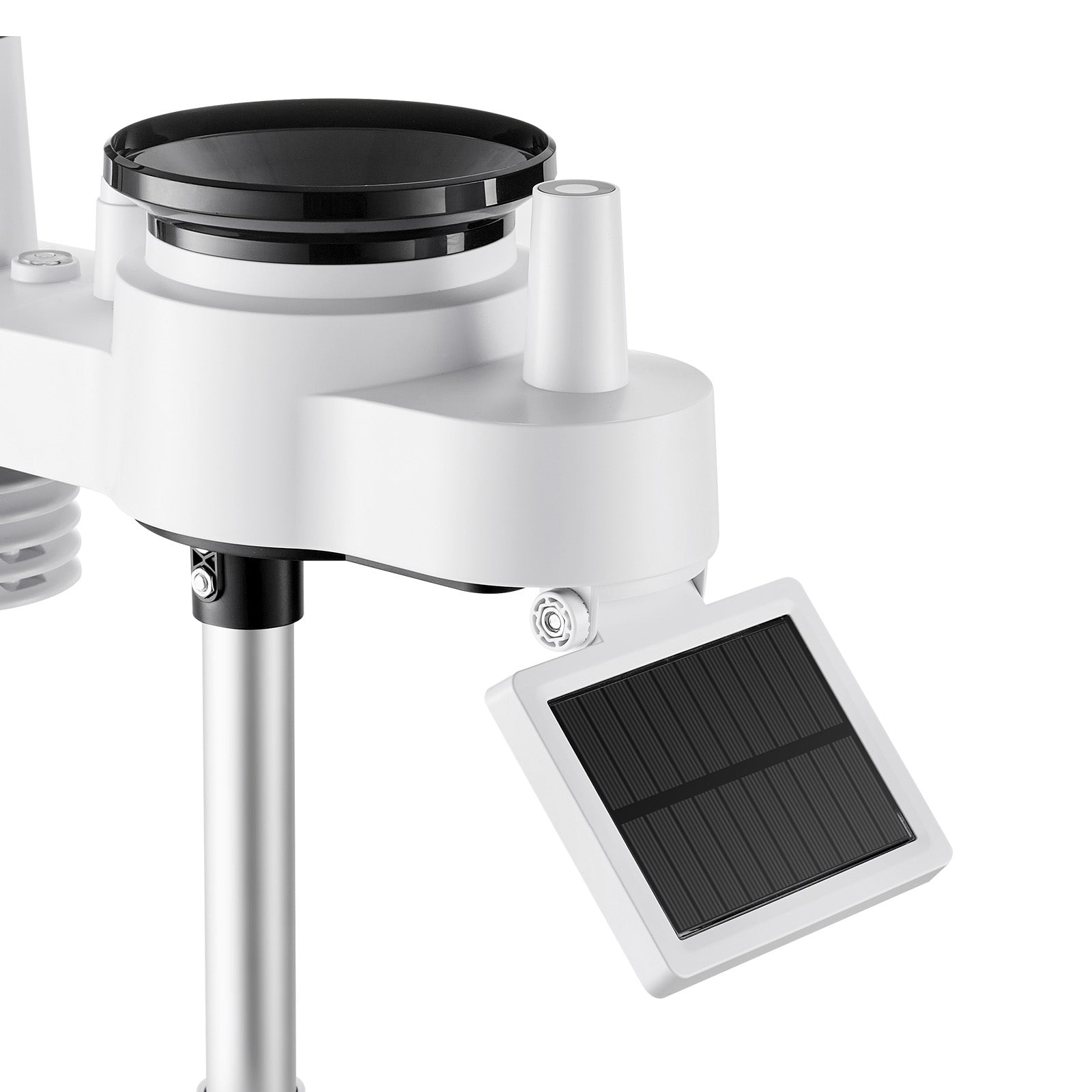 7-in-1 Wi-Fi Weather Station, 7-Inch TFT Display, Wireless Solar Powered Outdoor Sensor, Rain Gauge, Indoor Outdoor for Weather Forecast, Wind Speed Direction, Temperature, Humidity, Rainfall