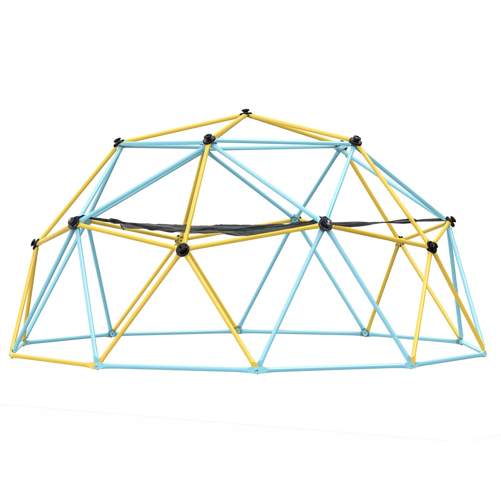 Climbing Dome, for Kids 3 to 10 Years Old,10FT Geometric Dome Climber with Hammock and Swing,  Jungle Gym Supports 750LBS and Easy Assembly, with Climbing Grip, Outdoor Backyard Play Equipment
