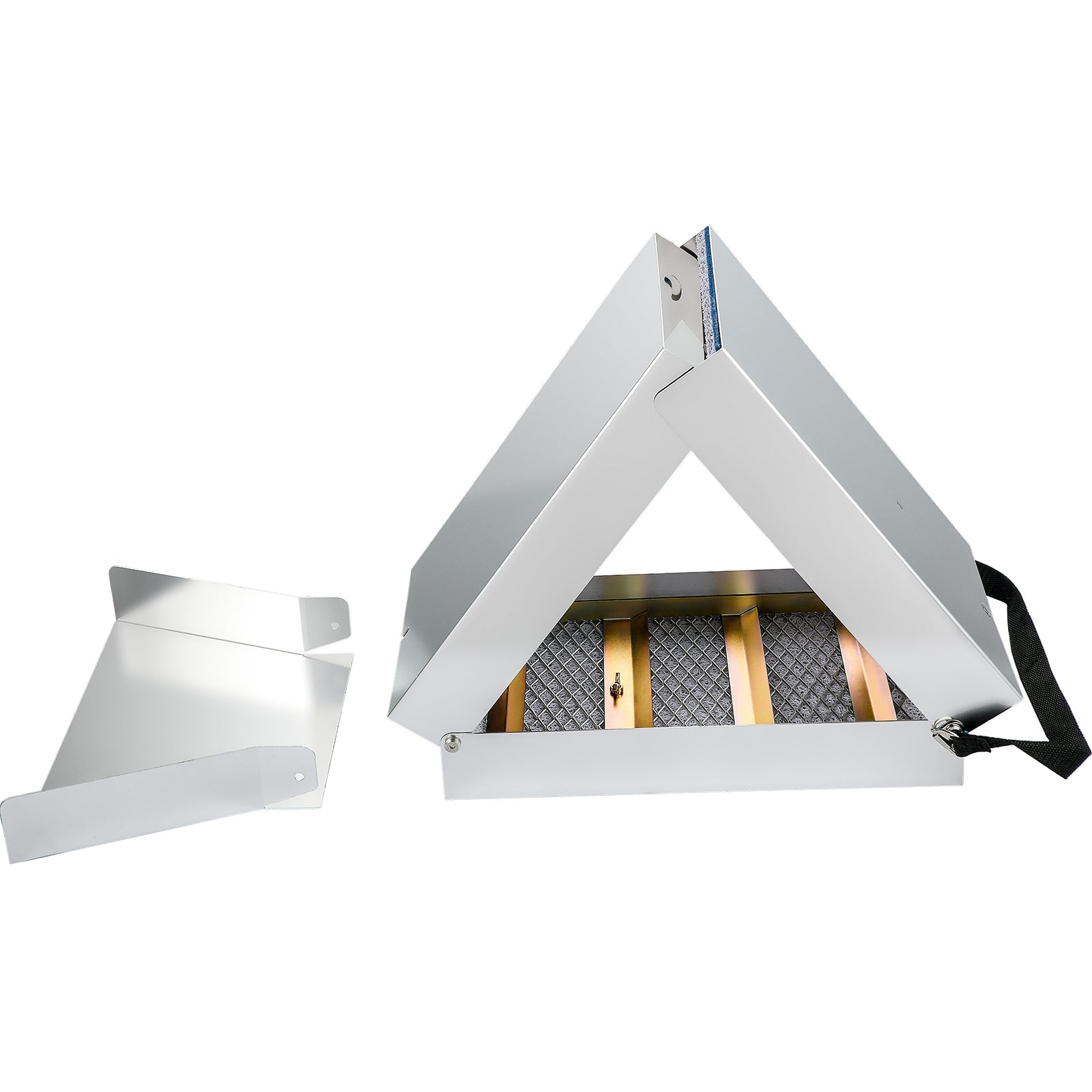 Folding Aluminum Alloy Sluice Box, Compact 50" Sluice Boxes for Gold, Lightweight Gold Sluice Equipment, Portable Sluice Boxes w/Miner's Moss, River, Creek, Gold Panning, Prospecting, Dredging
