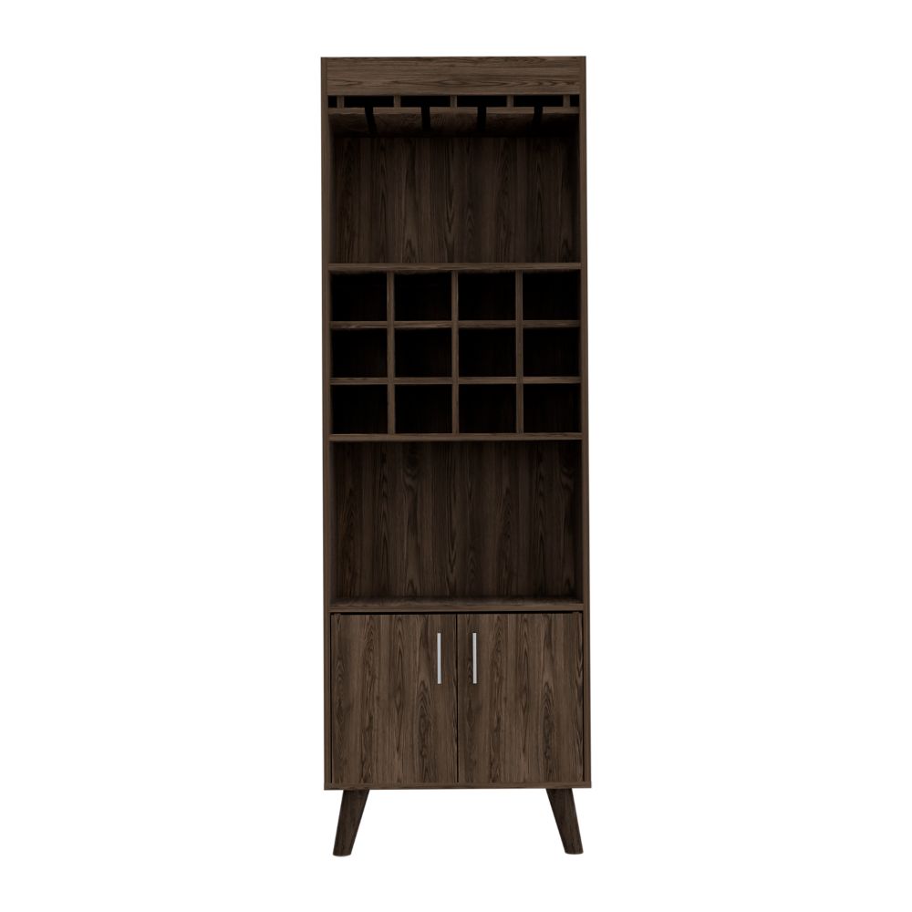 Bar Cabinet Bull, Living Room, Dark Walnut