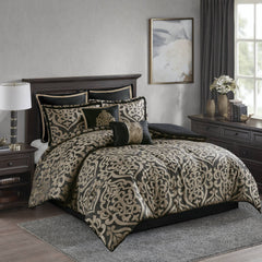 8PCS Queen Jacquard Comforter Set