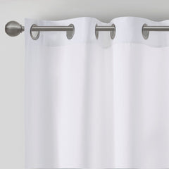 Basketweave Room Darkening Curtain Panel Pair(2 Pcs Window Panels)