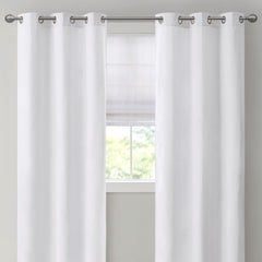 Basketweave Room Darkening Curtain Panel Pair(2 Pcs Window Panels)