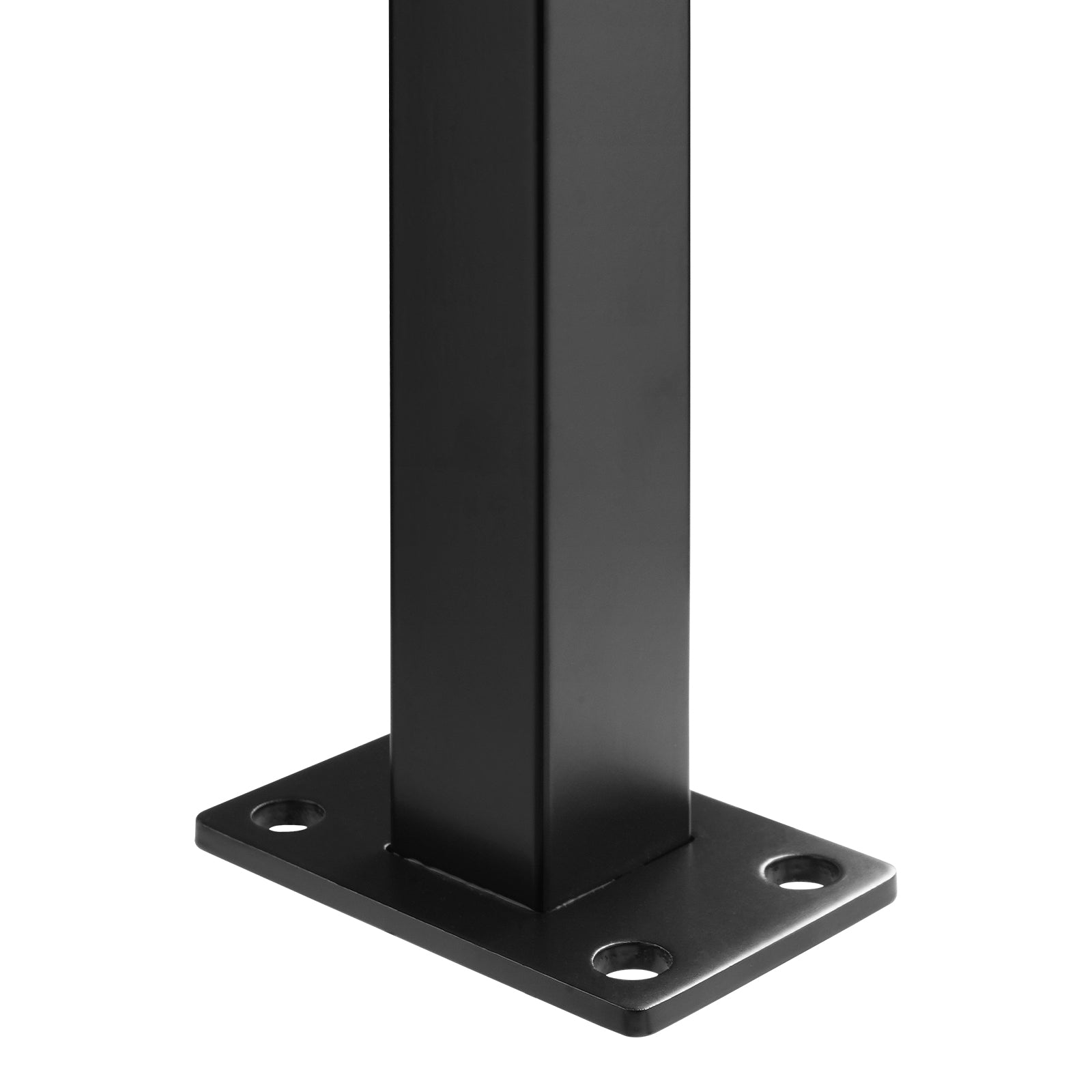 Cable Rail Post Level Deck Stair Post 36 x 1.5 x 1.5" Cable Handrail Post Stainless Steel Brushed Finishing Deck Railing DIY Picket Without Hole Stair Railing Kit with Mount Bracket Black