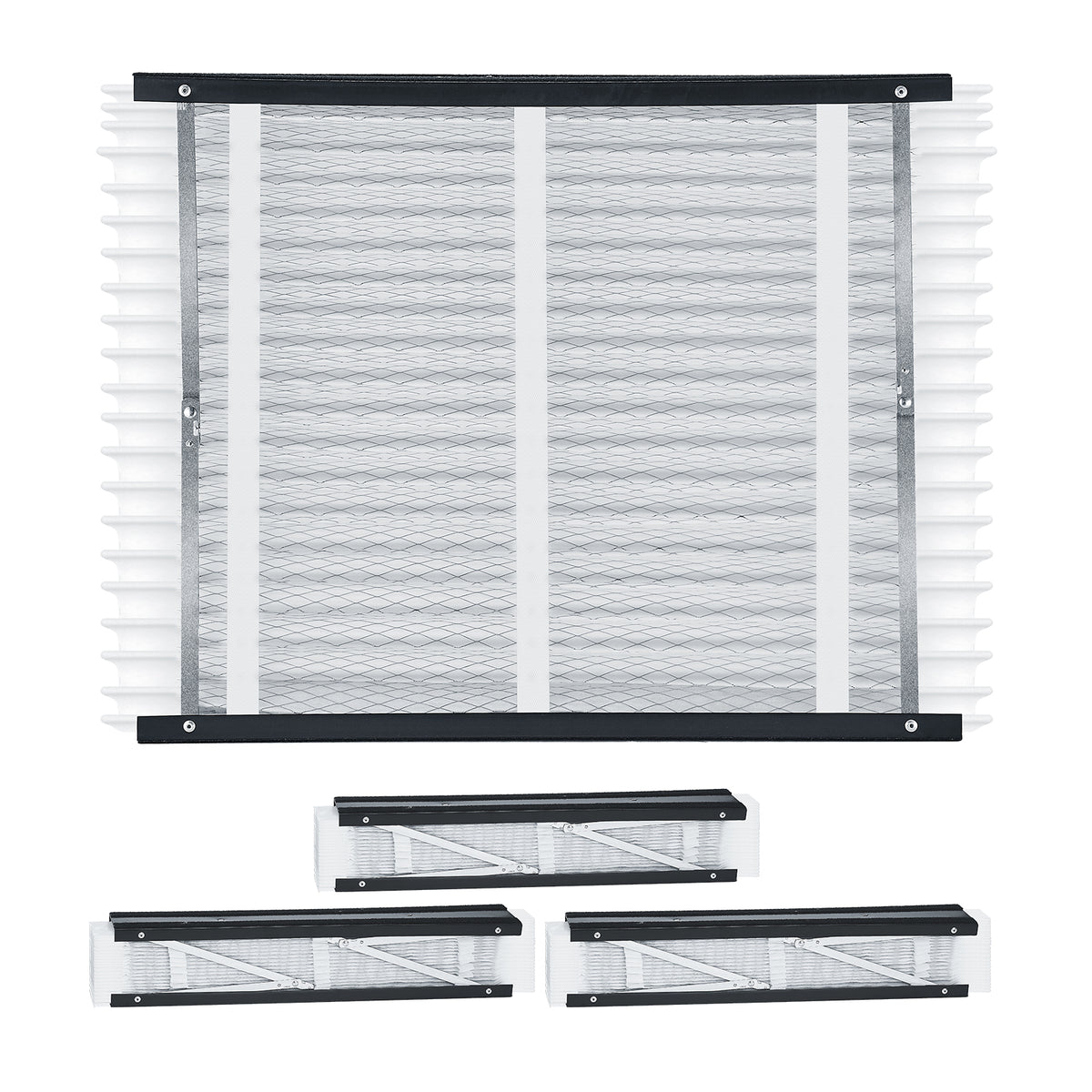 Air Filters MERV 13 Electrostatic Pleated HVAC Furnace Filter 4-Pack 20 x 25 x 4