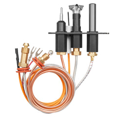 Gas Pilot Assembly, OE 485-510A,4021-736,2103-010 Fireplace Gas Pilot Assembly Kit, Natural Gas Ignition Replacement, Compatible with Quadra-Fire, Heat & Glo, Heatilator Models,Black