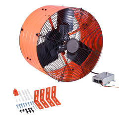 16 Inch Gable Mount Fan 2940 CFM Attic Exhaust Fan with Adjustable Thermostat