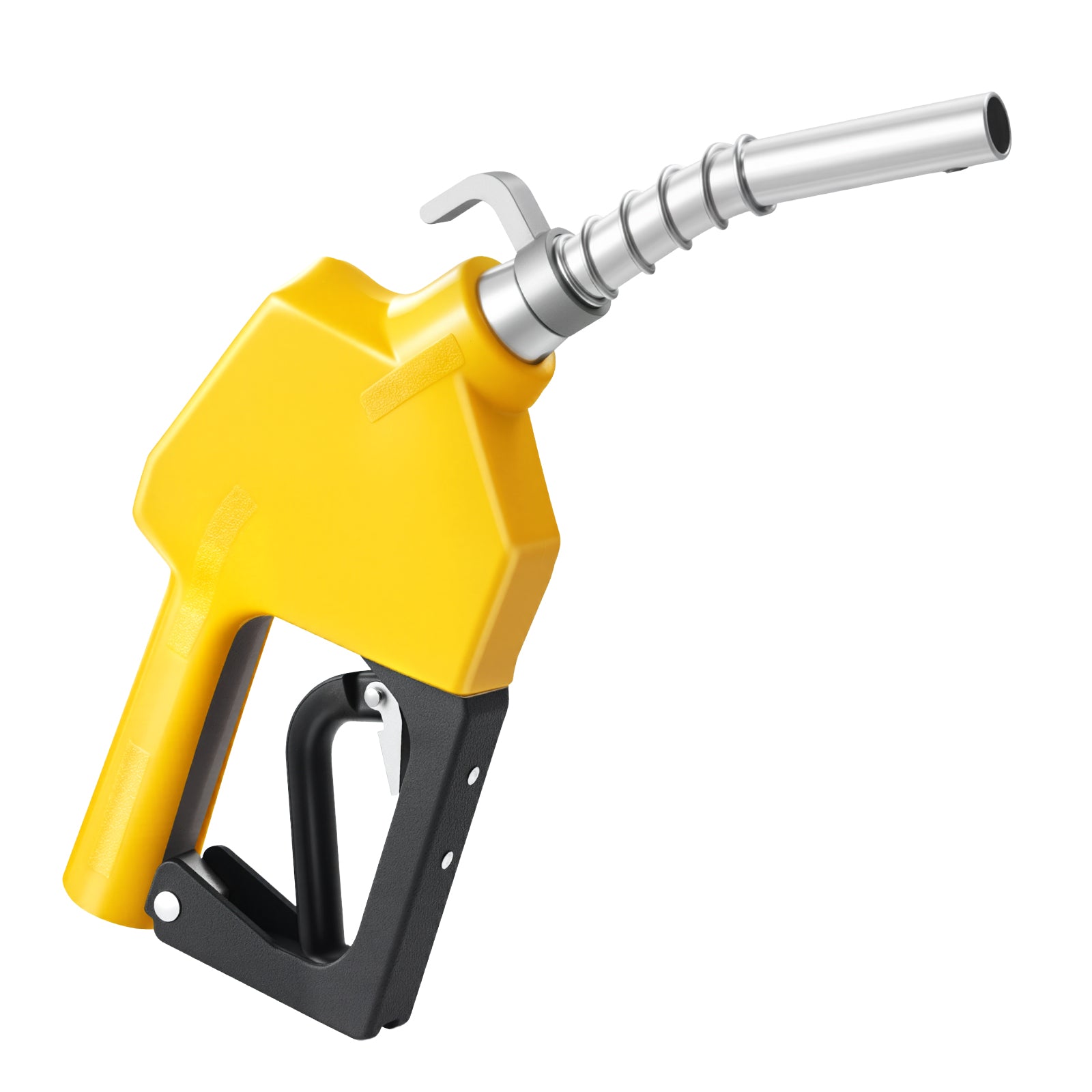 3/4-Inch NPT Automatic Fuel Nozzle, Max Flow Rate 11.8 GPM, Auto Shut Off Diesel Gas Pump Nozzle with 3-Speed Trigger Lock & 0.78 in (OD=20 mm) Spout for Gasoline, Diesel, Kerosene, Yellow