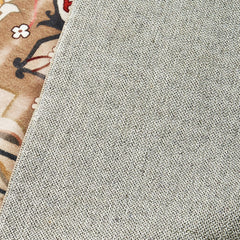 Large Area Rug 7.5x9.5 ft Anti-Skid Tear-Resistant Floor Mat Vintage Brown Green