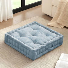 Poly Chenille Square Floor Pillow Cushion-24x24"