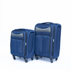 Two-piece suitcase suitcase set Oxford trolley case without password lock universal wheel BLUE