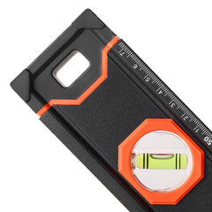 4-Piece Torpedo Level, 48/24/16/10 Inch Box Levels Set, Fluorescent Light Up Bubble Vials Ruler for 45/90/180 Degree, Aluminum Alloy Magnetic Leveler Tool, Shock-Proof