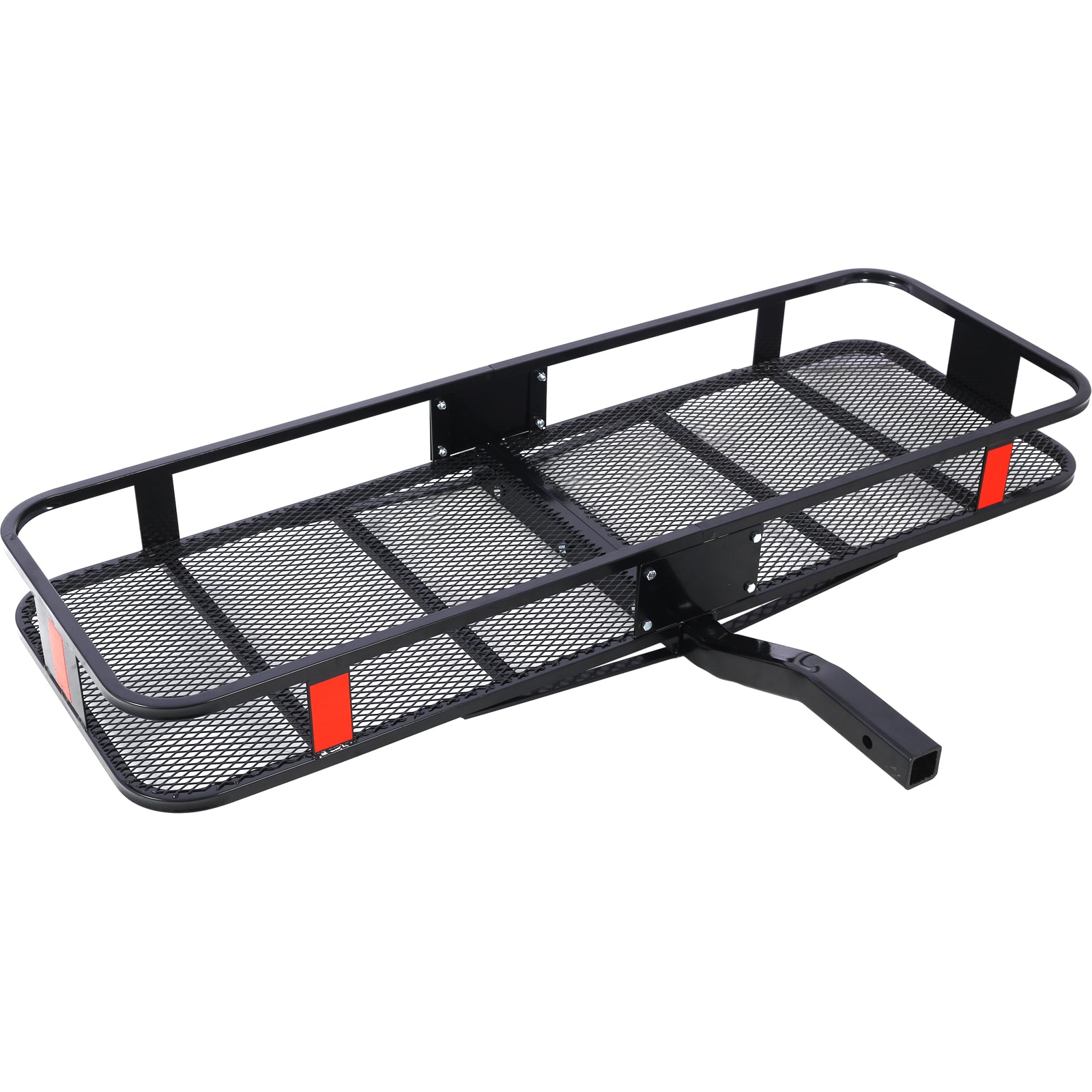 Hitch Mount Cargo Carrier Basket 60" X 21" X 6"+Waterproof Cargo Bag 13 Cubic Feet(56" 20" 20"),Hauling Weight Capacity of 500 Lbs and A Folding Arm.with Hitch Stabilizer,Net and Straps