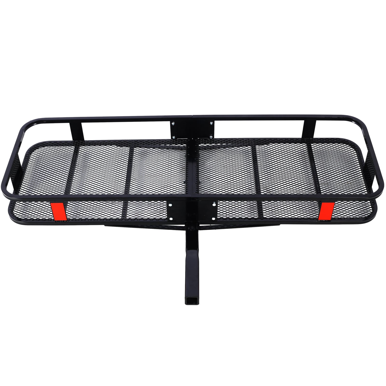 Hitch Mount Cargo Carrier Basket 60" X 21" X 6"+Waterproof Cargo Bag 13 Cubic Feet(56" 20" 20"),Hauling Weight Capacity of 500 Lbs and A Folding Arm.with Hitch Stabilizer,Net and Straps