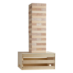 Tumbling Timber Toy 60 Blocks Giant Tumble Tower Blocks Game Pine Wood Box
