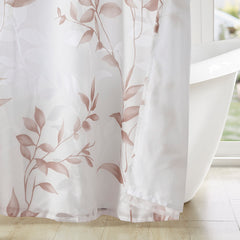 Burnout Printed Shower Curtain Mauve 72x72"