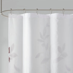 Burnout Printed Shower Curtain Mauve 72x72"