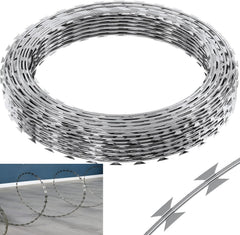 [Single Wire], Barbed Wire Fence, 325-foot Barbed Wire Fence, 1 Roll of Barbed Wire Fence, Barbed Wire, Galvanized Barbed Wire Fence, Barbed Wire Roll for Garden