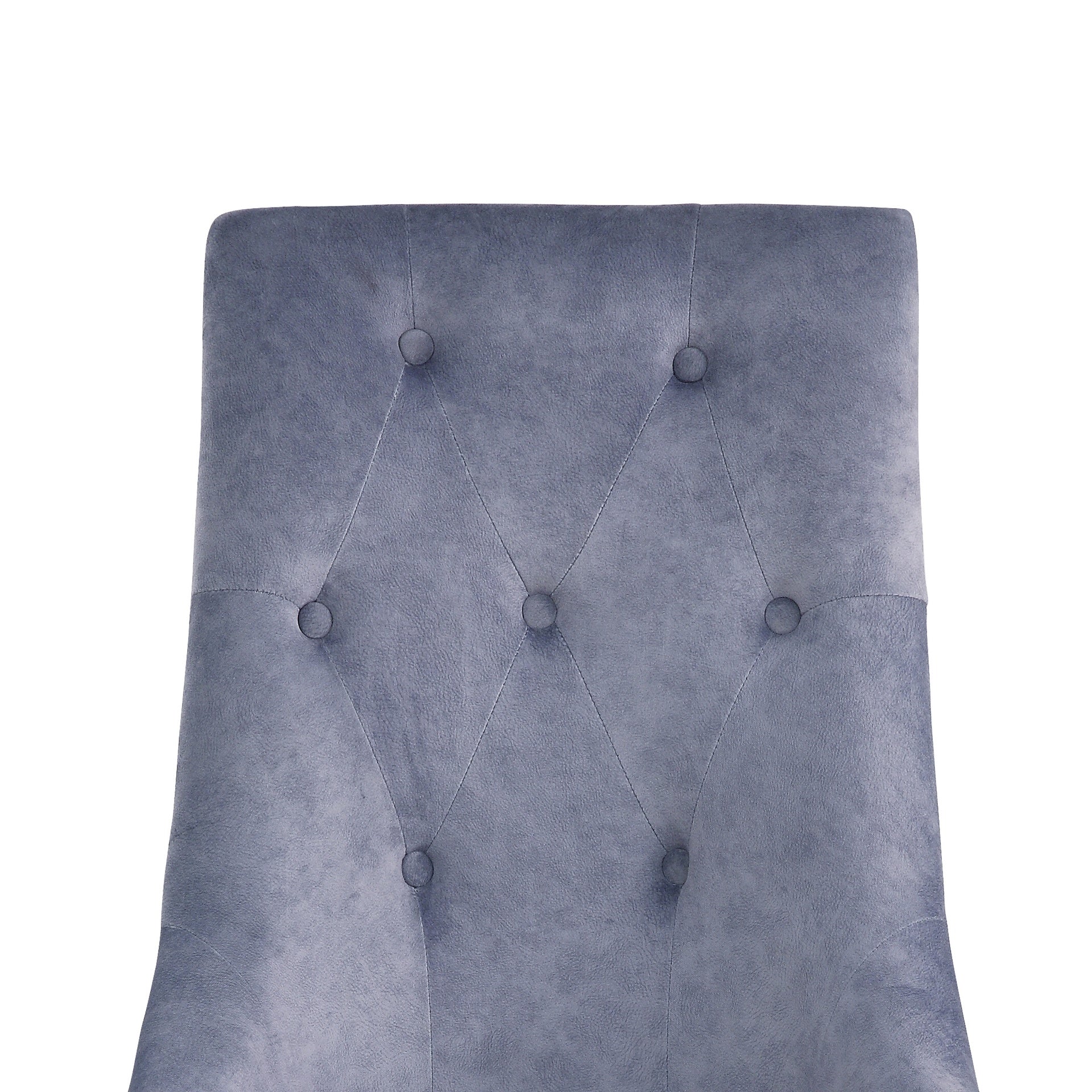 Dekel Gray Fabric & Stainless Steel Side Chair (Set of 2)