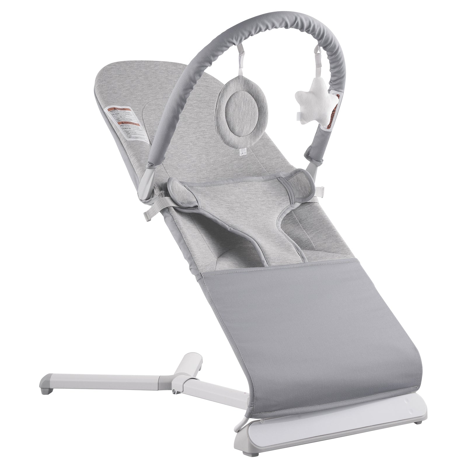 Baby Bouncer Folding Bouncer Seat Chair for Babies 0-9 Months with Toy Bar
