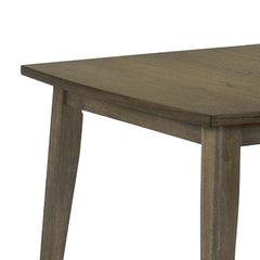 Yuki 72 Inch Rectangular Dining Table, Tapered Legs, Vintage Walnut Brown