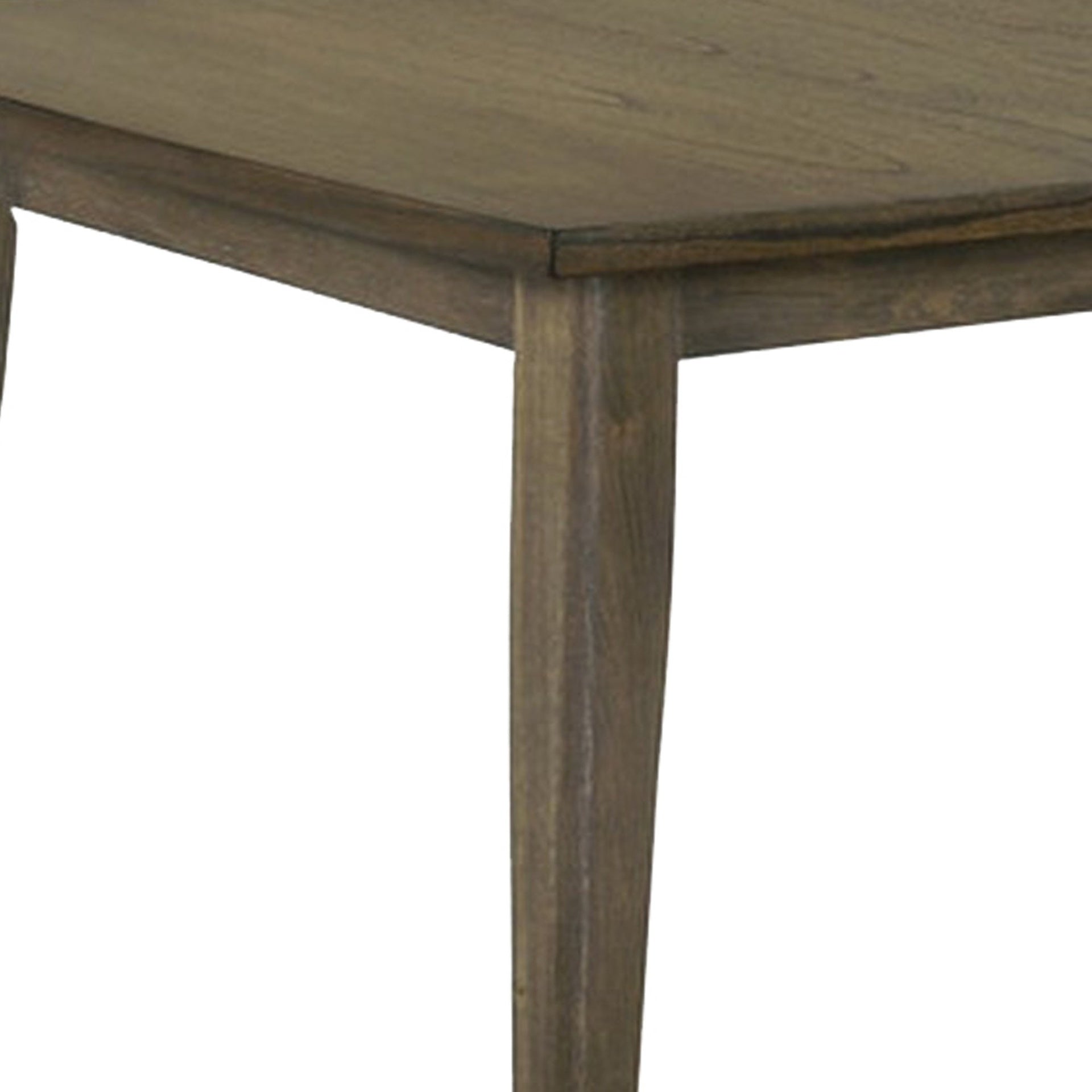 Yuki 72 Inch Rectangular Dining Table, Tapered Legs, Vintage Walnut Brown