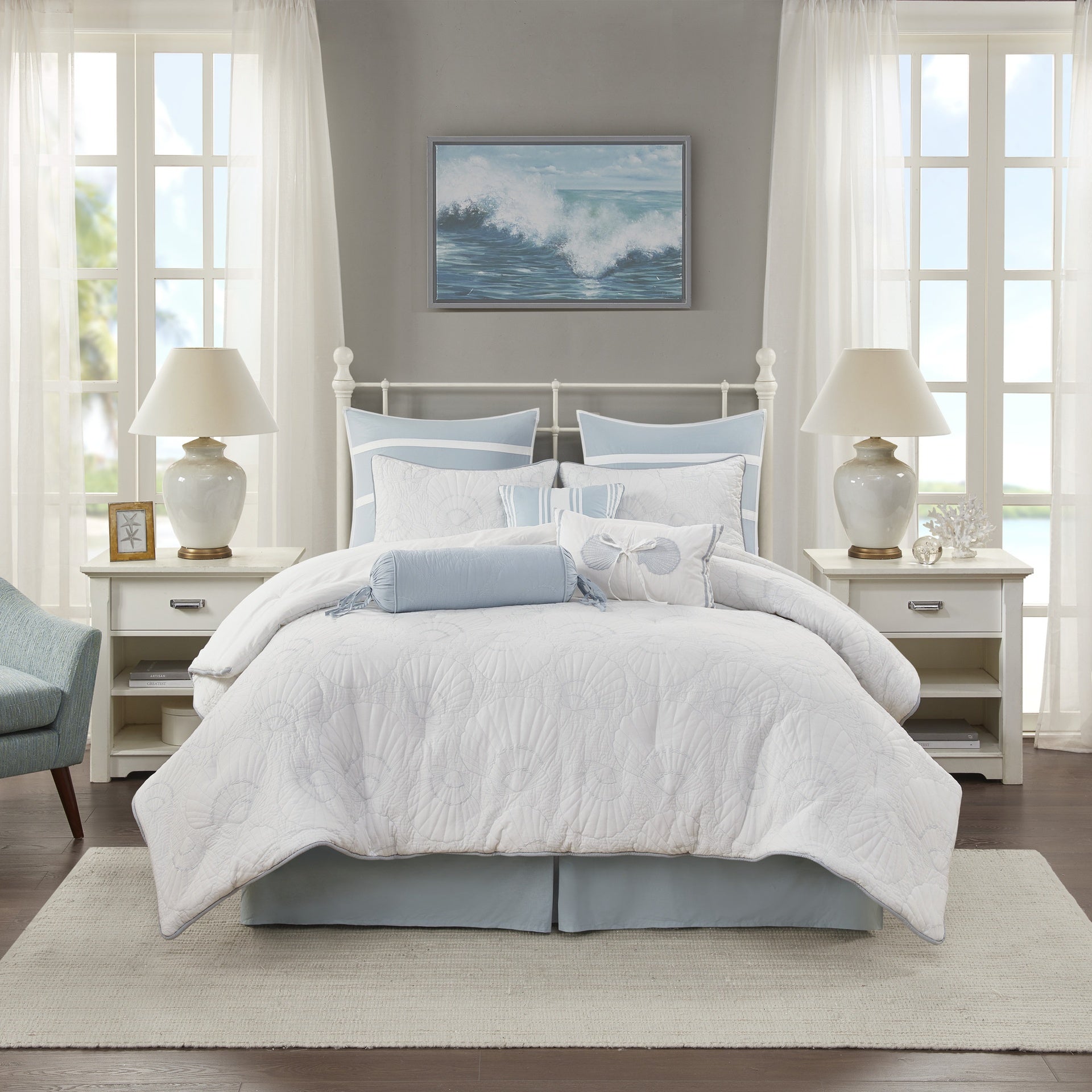 Comforter Set White Queen
