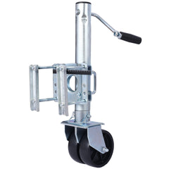 Trailer Jack, Boat Trailer Jack 34.5 in, Bolt-on Trailer Tongue Jack Weight Capacity 1500 lb, with PP Wheels and Handle for Lifting RV Trailer, Horse Trailer, Utility Trailer, Yacht Trailer