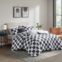 Twin/Twin XL Checkered Comforter Set