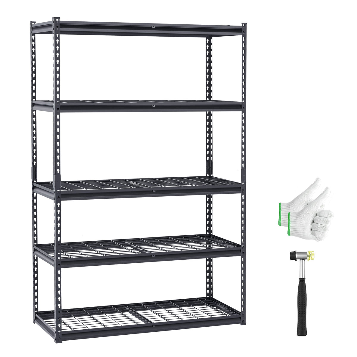 Storage Shelves 5 Tier Adjustable Heavy Duty Garage Shelving Units 3000 lbs