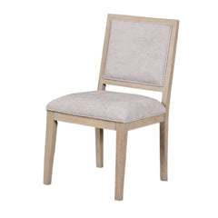 Kizie Dining Side Chair Set of 2, Rustic Panel Design Tawny Brown Wood