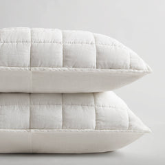3-Piece King/Cal King Linen Garment Washed Quilt Set,White