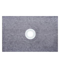 Shower Curb Kit, 48"x72" Watertight Shower Curb Overlay with 4" PVC Central Bonding Flange, 4" Stainless Steel Grate, 2 Cuttable Shower Curb and Trowel, Shower Pan Slope Sticks Fit for Bathroom