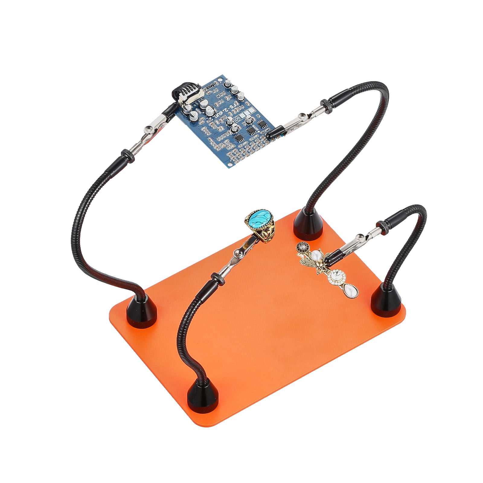 Magnetic Helping Hands Soldering Station 4 Flexible Arms Alligator Clips