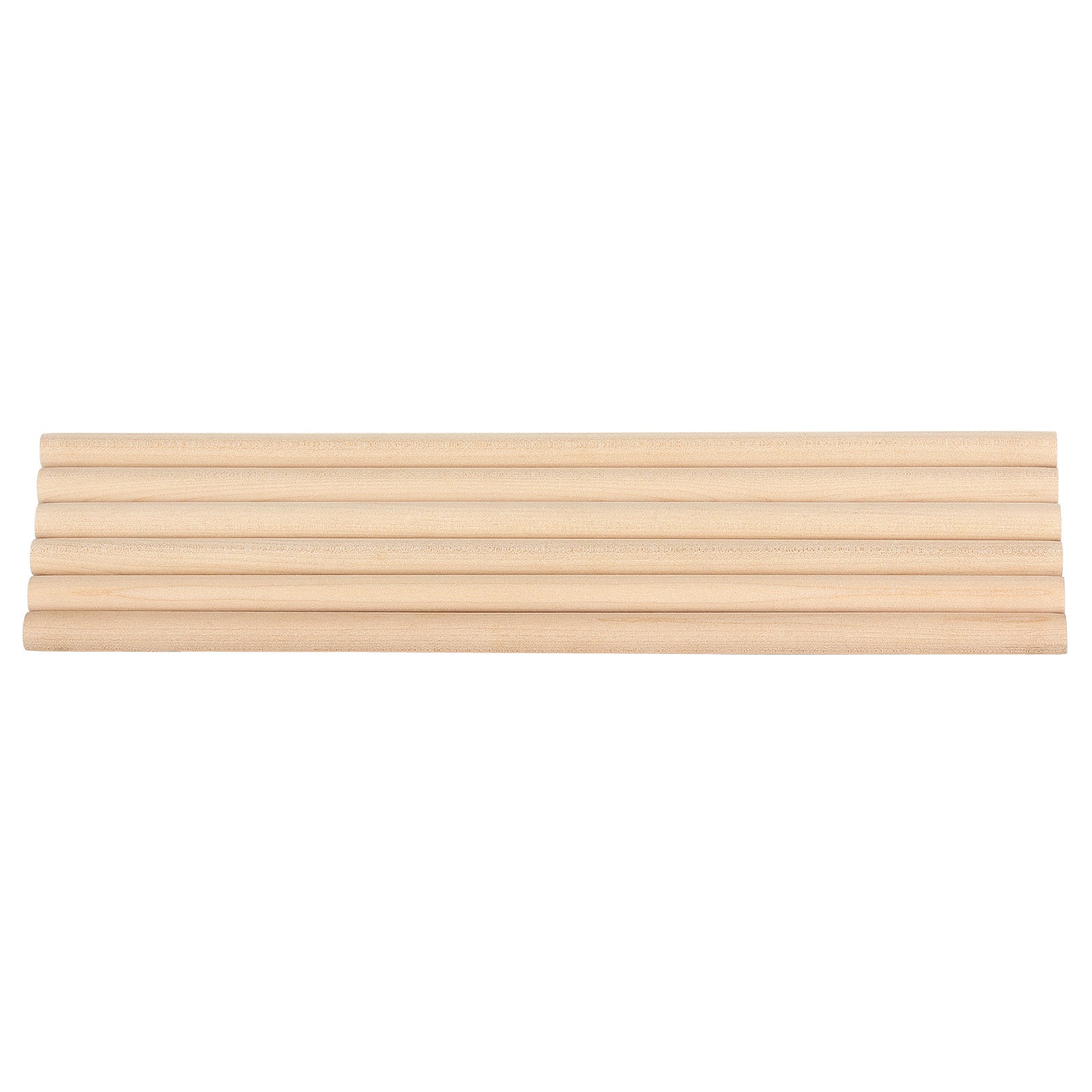 25Pcs Wooden Dowel Rods 1/2 x 12 Inch Natural Wood Sticks for Craft DIY