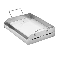 17x13 in Flat Top Griddle Stainless Steel Universal BBQ Grill Pan Cookware