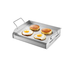 17x13 in Flat Top Griddle Stainless Steel Universal BBQ Grill Pan Cookware