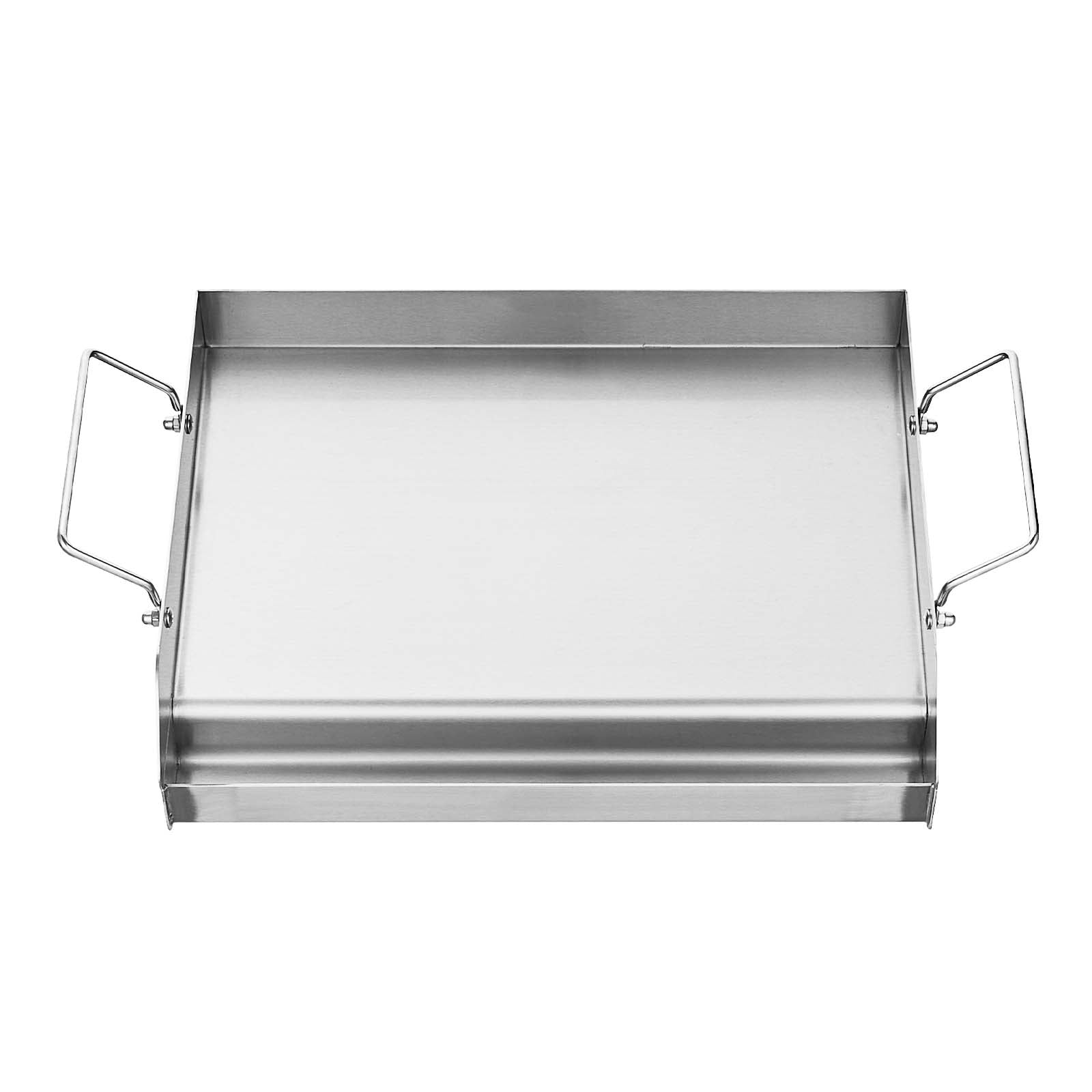 17x13 in Flat Top Griddle Stainless Steel Universal BBQ Grill Pan Cookware