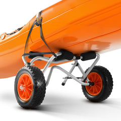 Kayak Cart 250 lbs Foldable Canoe Carrier with 10-inch Solid Rubber Tires
