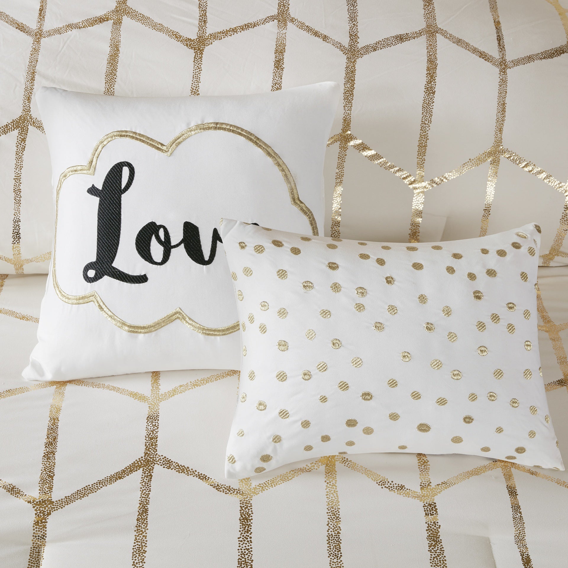 5-Piece Full/Queen 100% Polyester Brushed Microfiber Printed Comforter Set