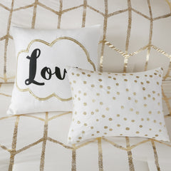 5-Piece Full/Queen 100% Polyester Brushed Microfiber Printed Comforter Set