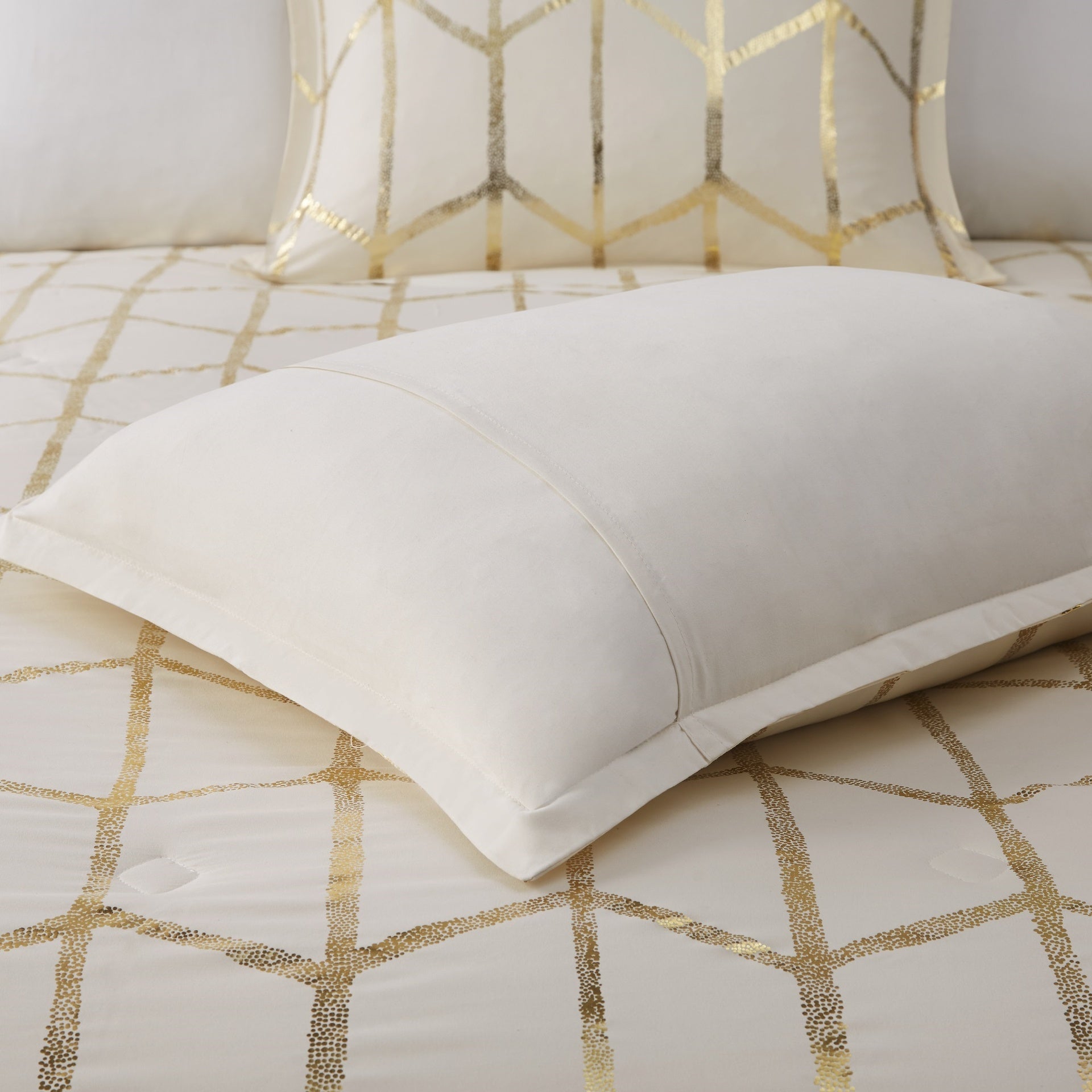 5-Piece Full/Queen 100% Polyester Brushed Microfiber Printed Comforter Set